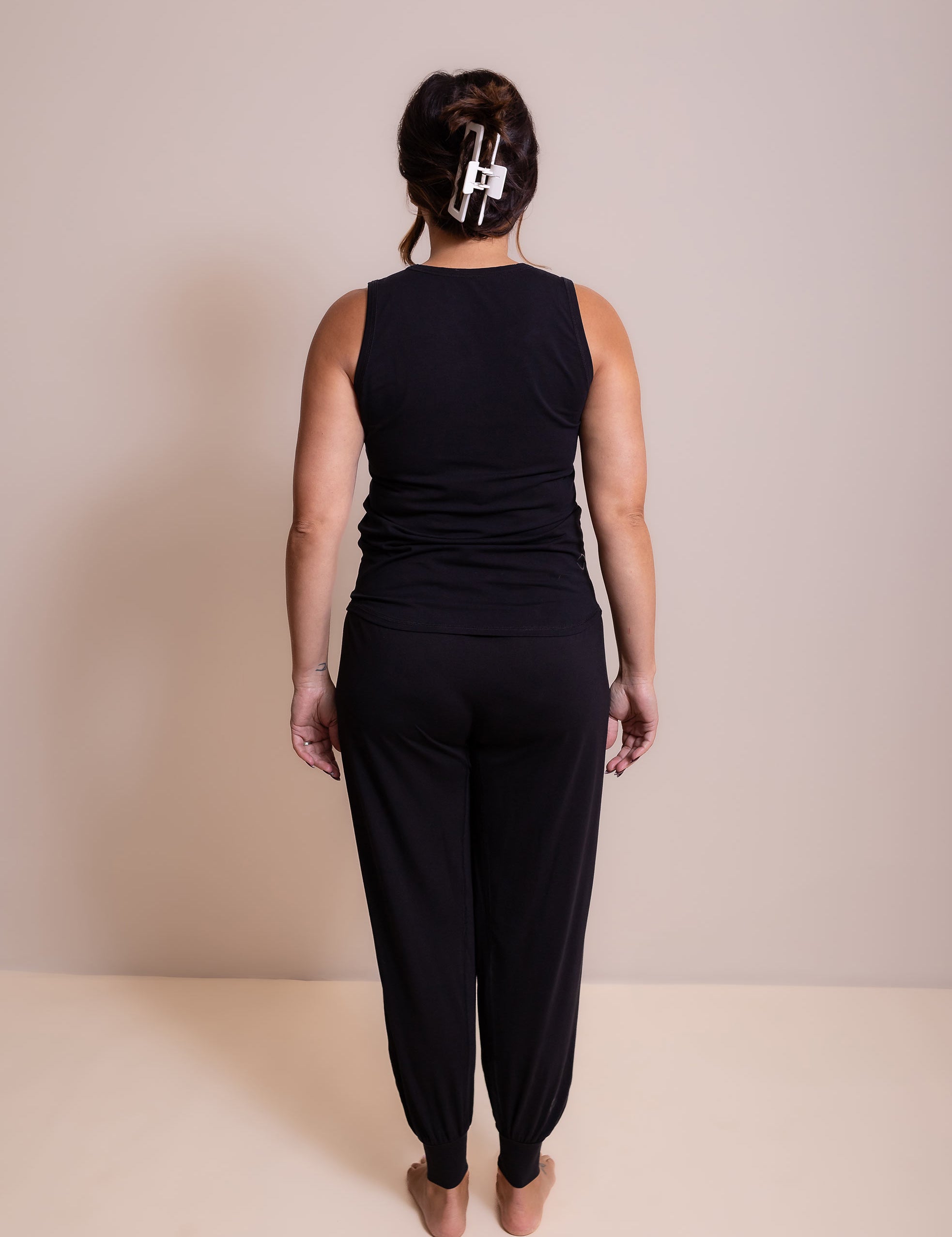 womens black sleep pants