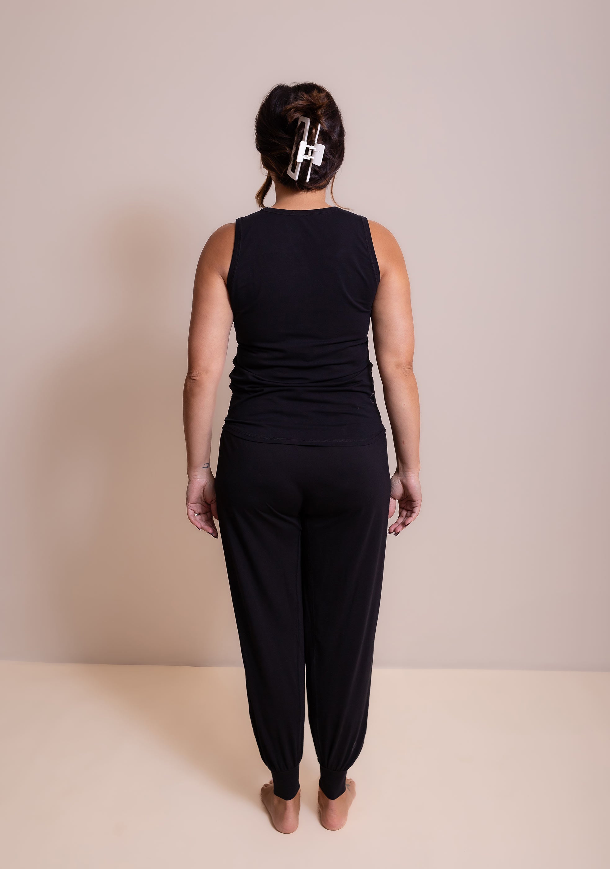womens black sleep pants