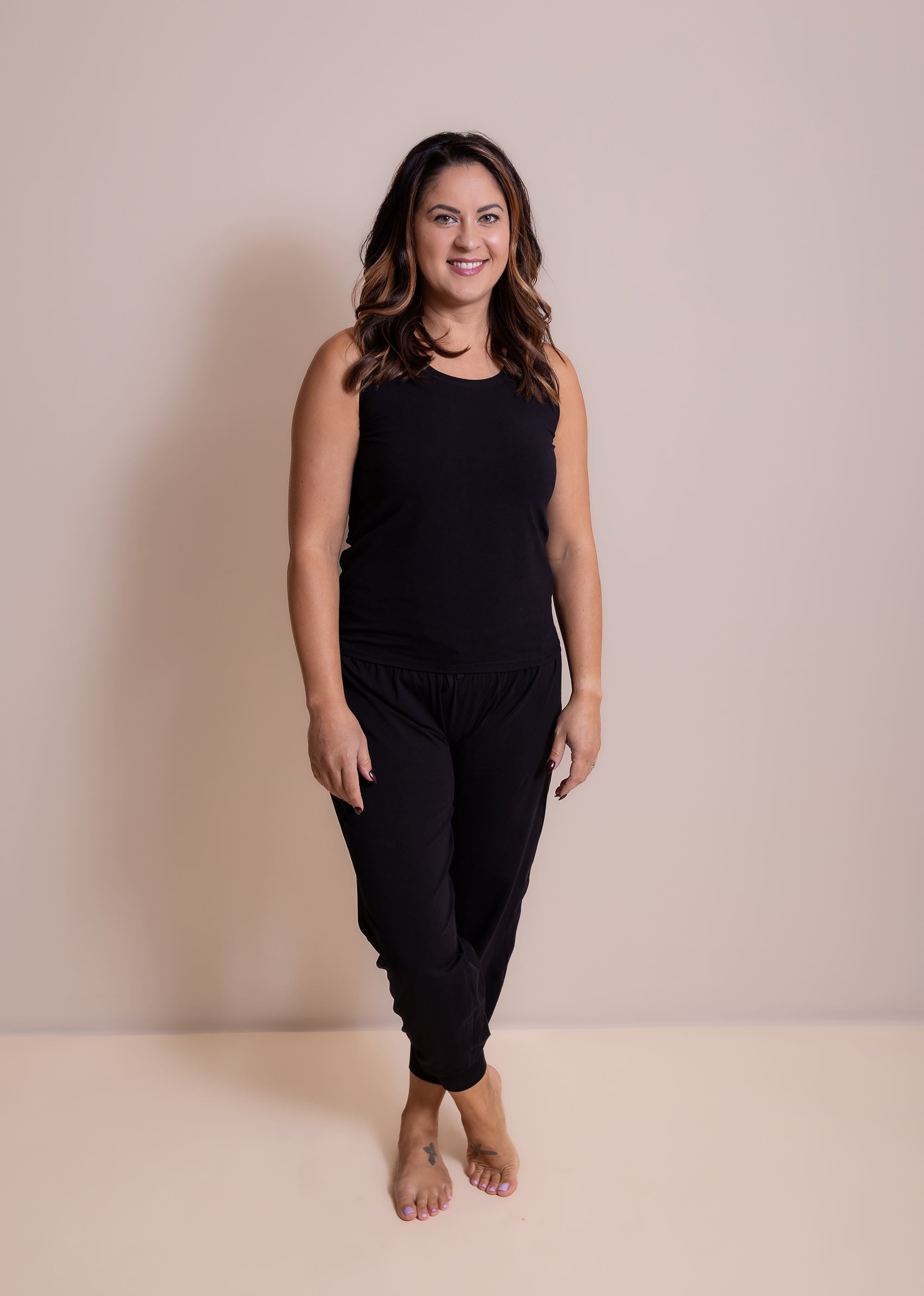 no wedgie black womens sleep pants